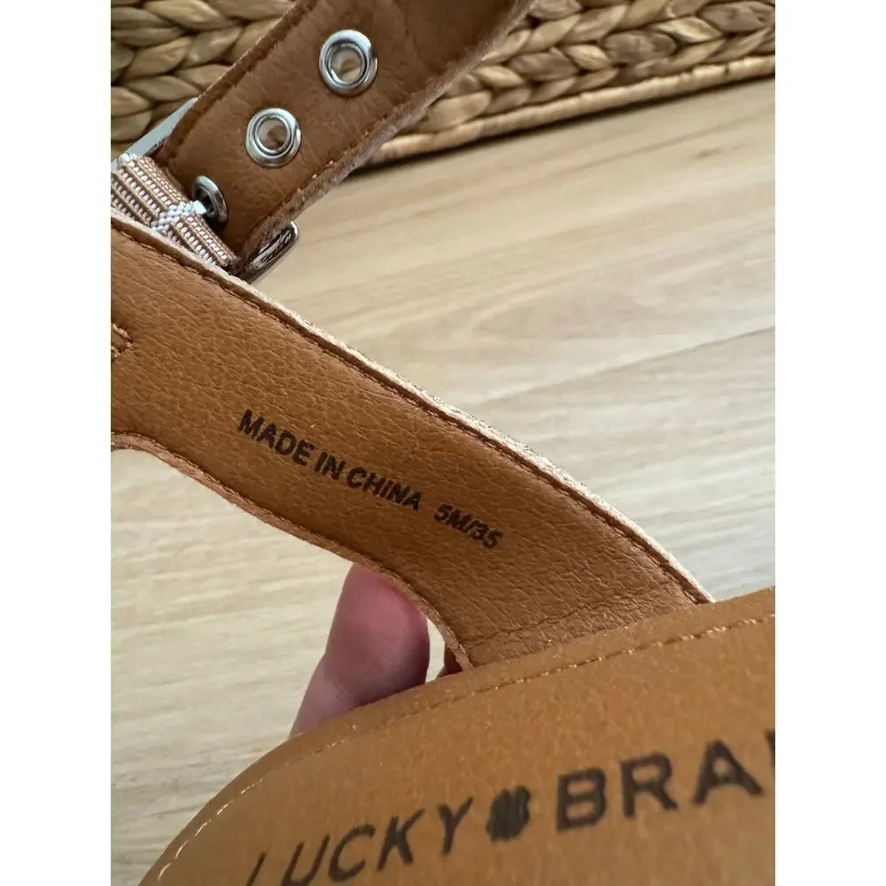 NWOB! Lucky Brand Kyndall Ankle Strap Sandal